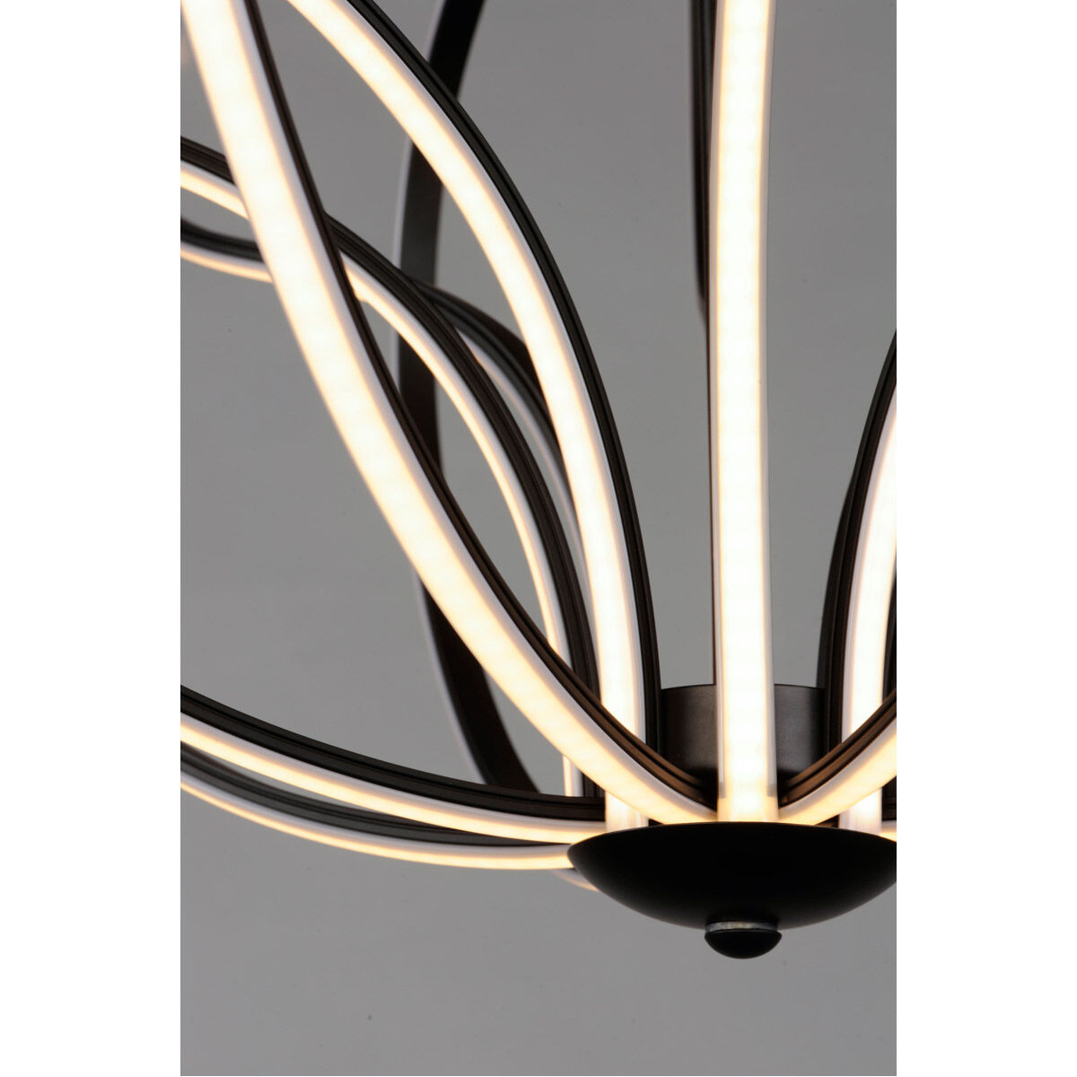 Aura LED 17 inch Black Single Pendant Ceiling Light