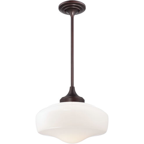 ML 1 Light 17 inch Brushed Bronze Pendant Ceiling Light