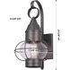 Ellington 1 Light 13.5 inch Gunmetal Outdoor Sconce in Clear Glass, Brass Traditions by Innovations Lighting