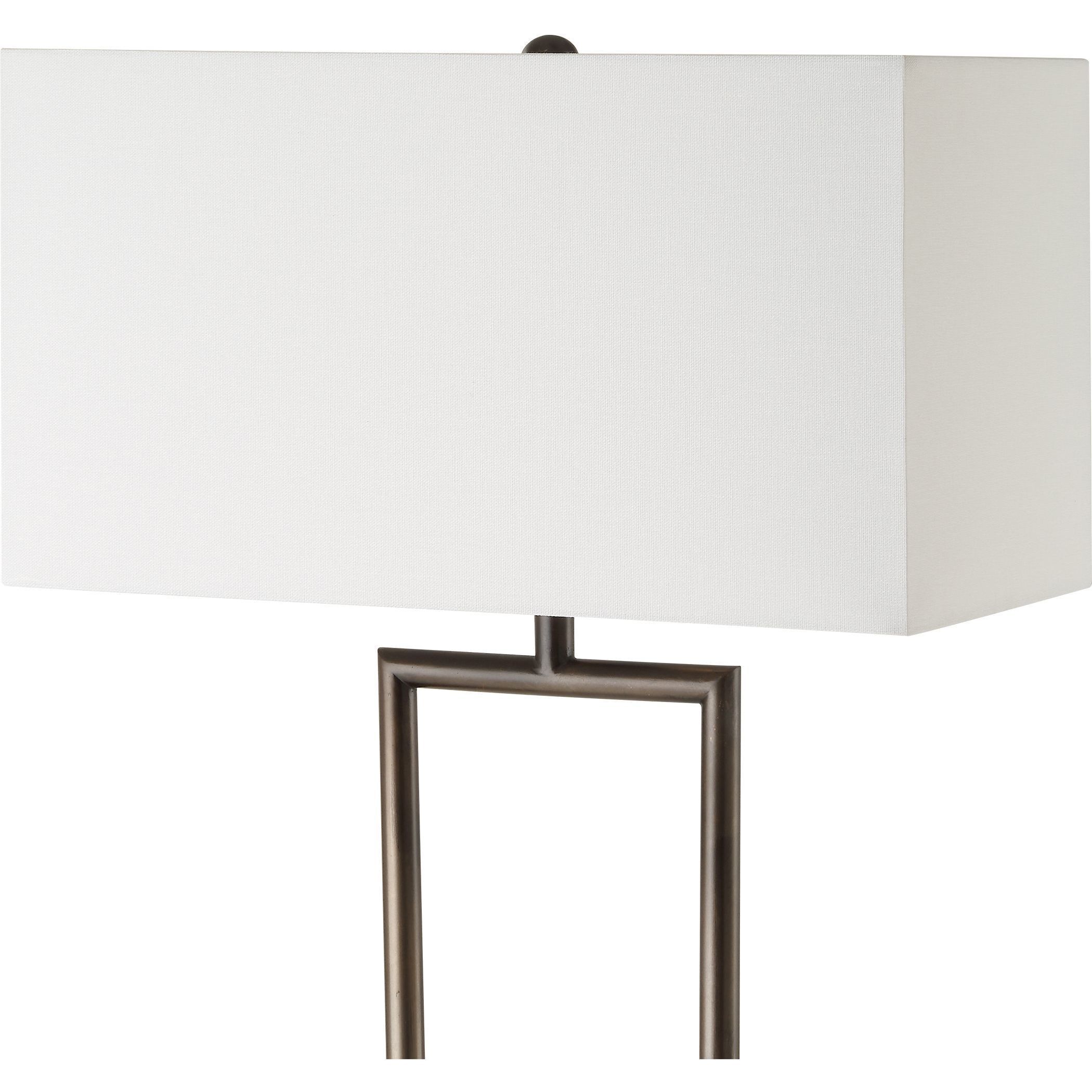 Fork In The Road 64 inch 150.00 watt Warm Dark Bronze and Beige Travertine Floor Lamp Portable Light