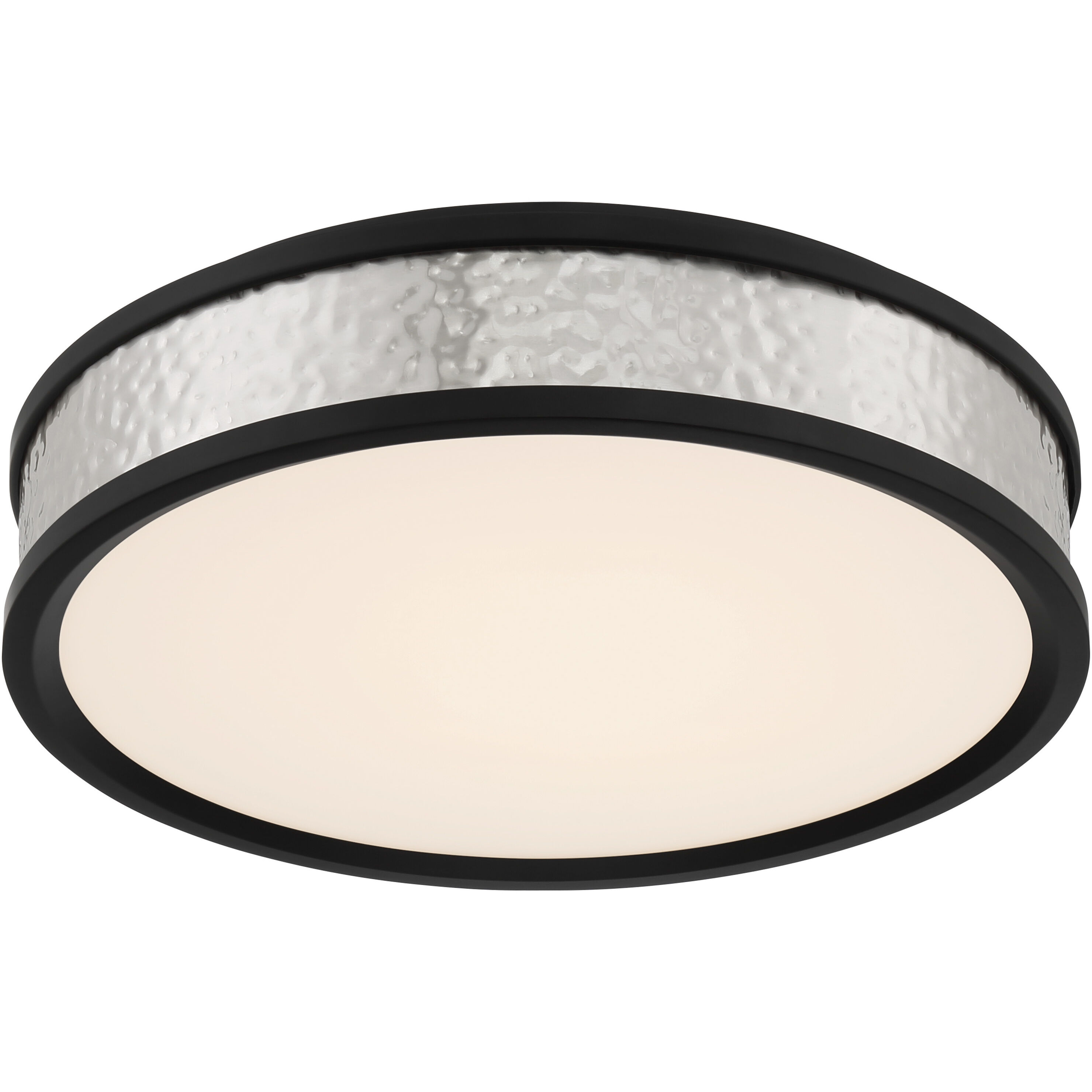 MinLav LED 15 inch Coal / Brushed Nickel Flush Mount Ceiling Light
