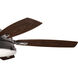 Hatteras Bay 52 inch Weathered Zinc with Medium Walnut Blades Ceiling Fan