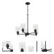 Lyndsey 5 Light 24 inch Flat Black Chandelier Ceiling Light