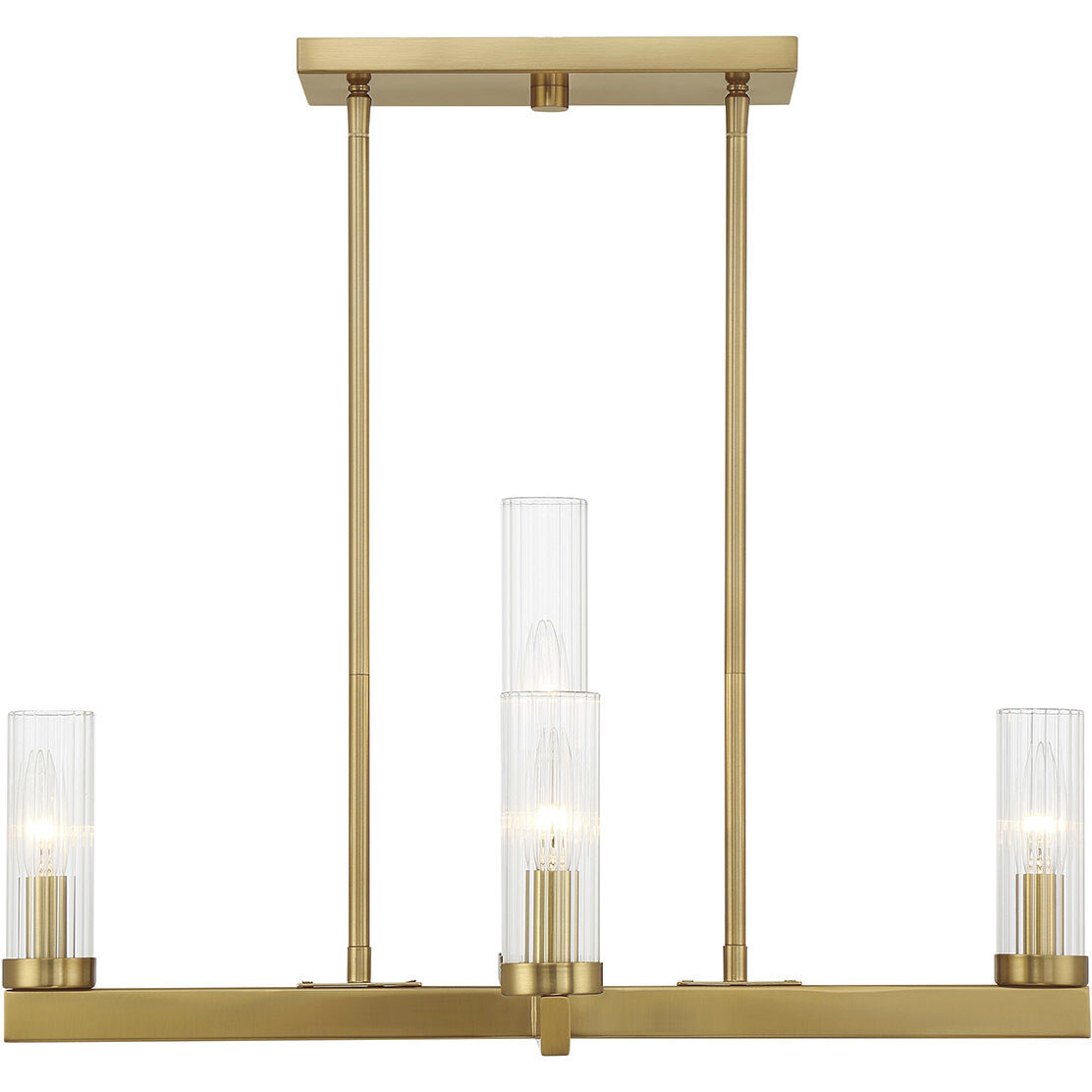 Carina 5 Light 24 inch Warm Brass Chandelier Ceiling Light