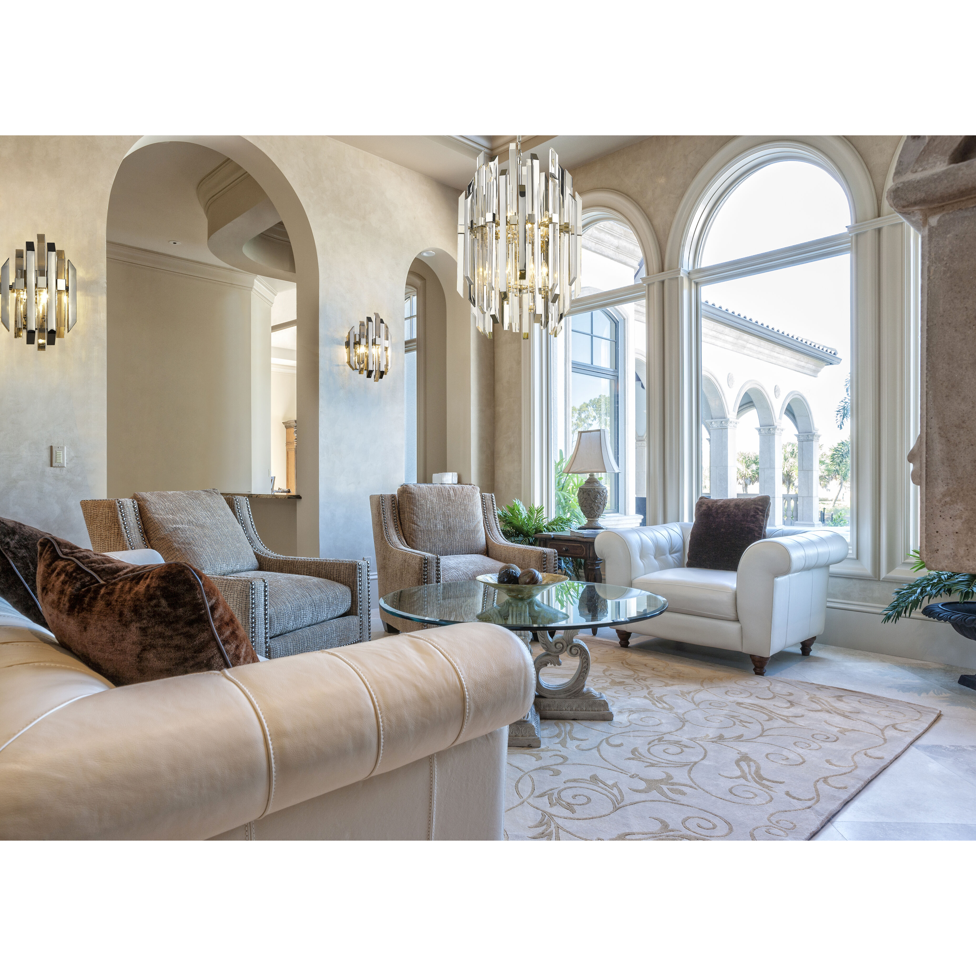 Bova 12 Light 23 inch Polished Nickel Chandelier Ceiling Light