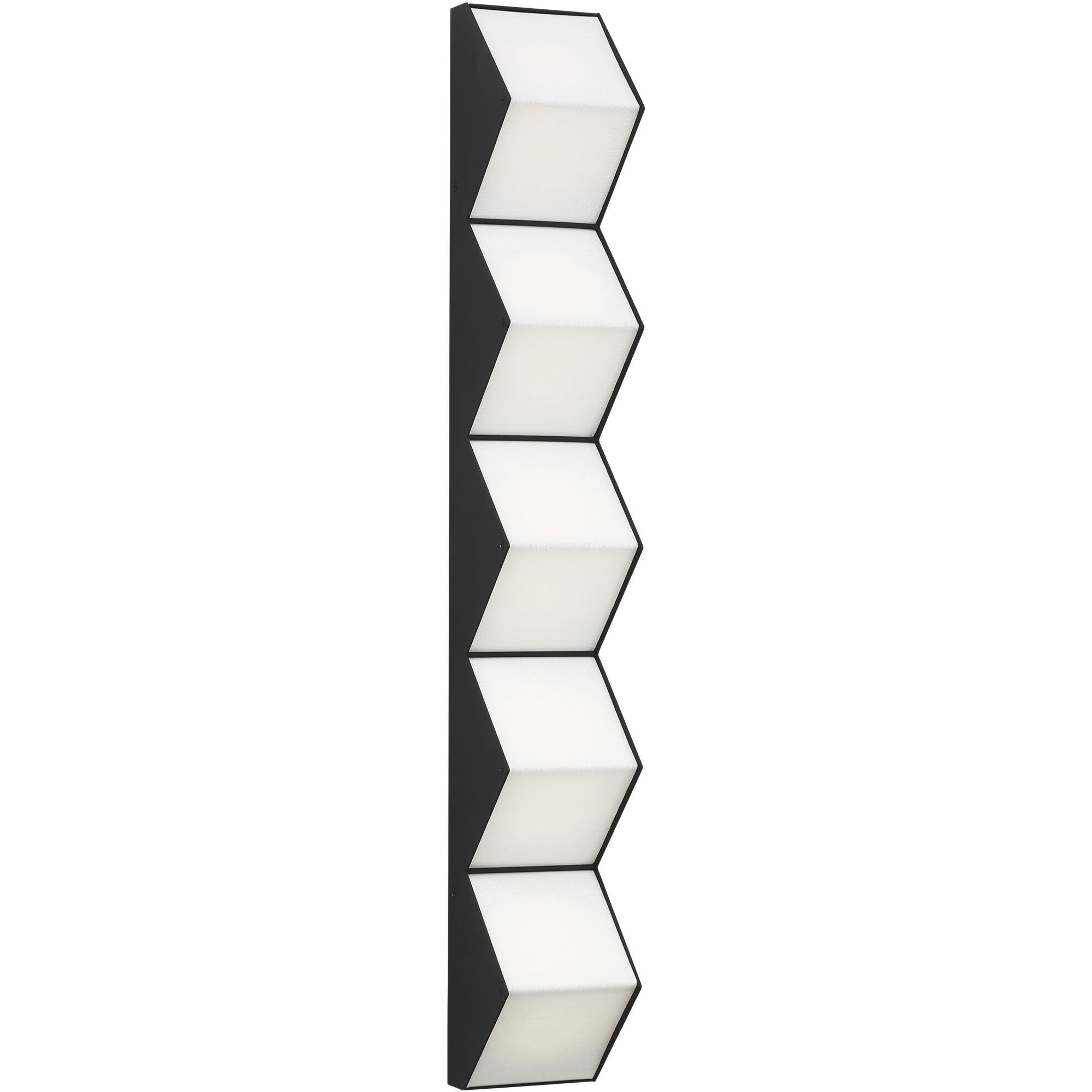 Clodagh Zig Zag Wall Sconce Wall Light in Nightshade Black