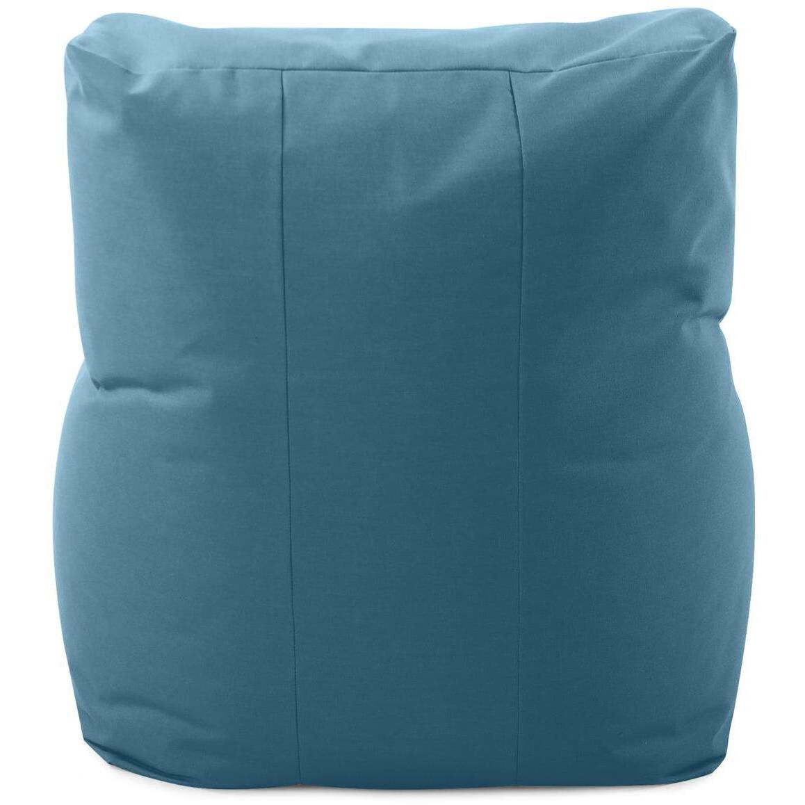 Seascape Turquoise Outdoor Pouf Chair Cover