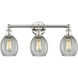Eaton 3 Light 23.5 inch Polished Nickel Bath Vanity Light Wall Light in Clear