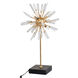 Florrie Table 29 inch 60 watt Gold and White Table Lamp Portable Light