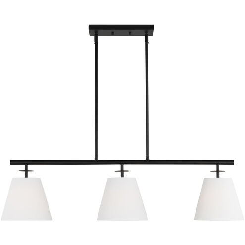 Crestgrove Linear Chandelier Ceiling Light in Midnight Black