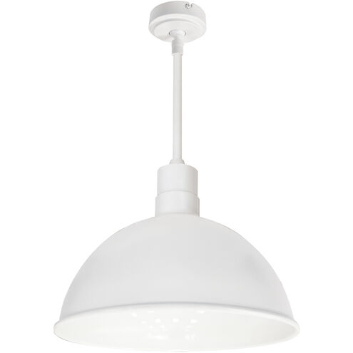 RLM Shade 16 inch White Outer / White Inner Pendant Ceiling Light in 3500K, 3800, 20 ft.