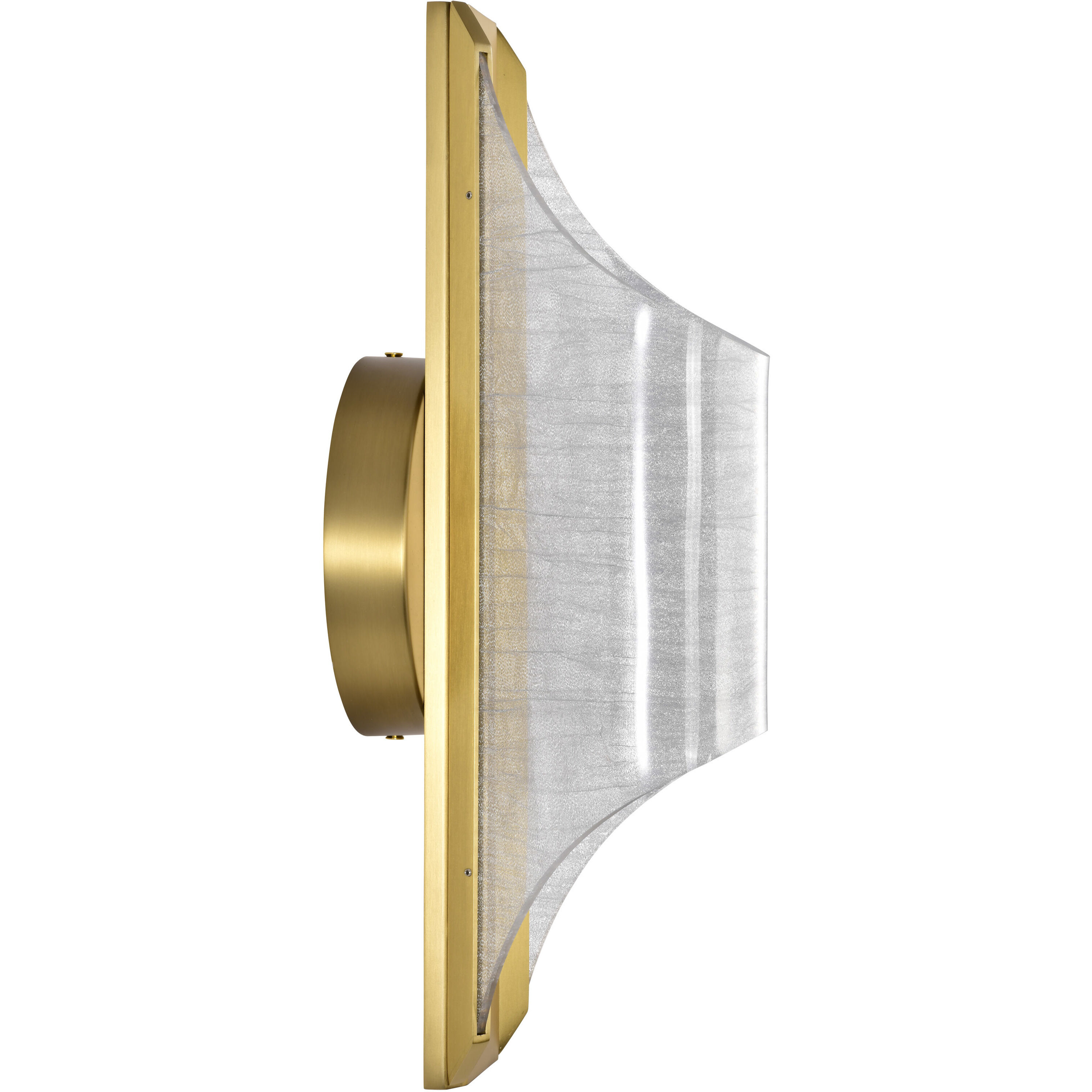 Idris LED 6 inch Vintage Brass Vanity Wall Light