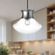 Alora Mood Marcel 1 Light 10.25 inch Chrome Pendant Ceiling Light