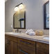 Astor 2 Light 16 inch Matte Black Vanity Wall Light