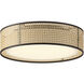 Alora Mood Lyla LED 16 inch Rattan Flush Mount Ceiling Light