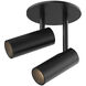 Downey LED 2.38 inch Black Semi Flush Mount Ceiling Light