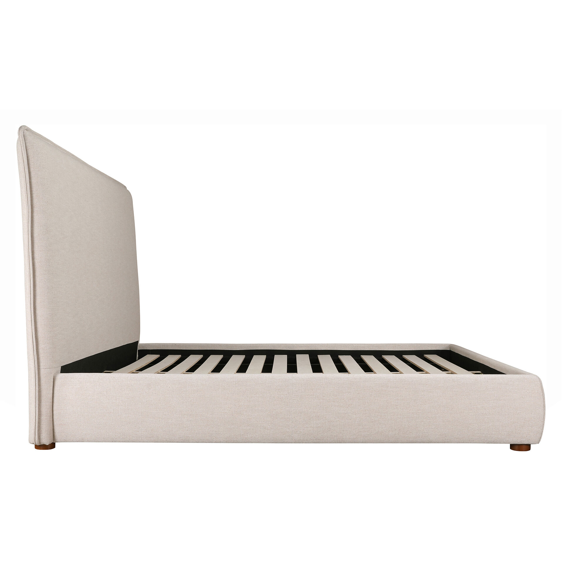 Luzon Wheat Bed in Beige, Queen Tall Headboard