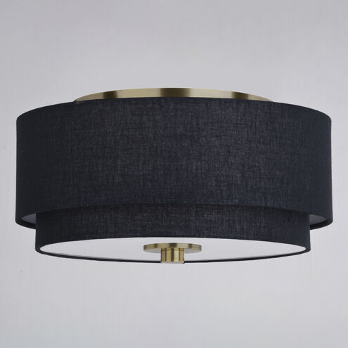 Burnaby LED 13 inch Matte Brass Semi-Flush Mount Ceiling Light