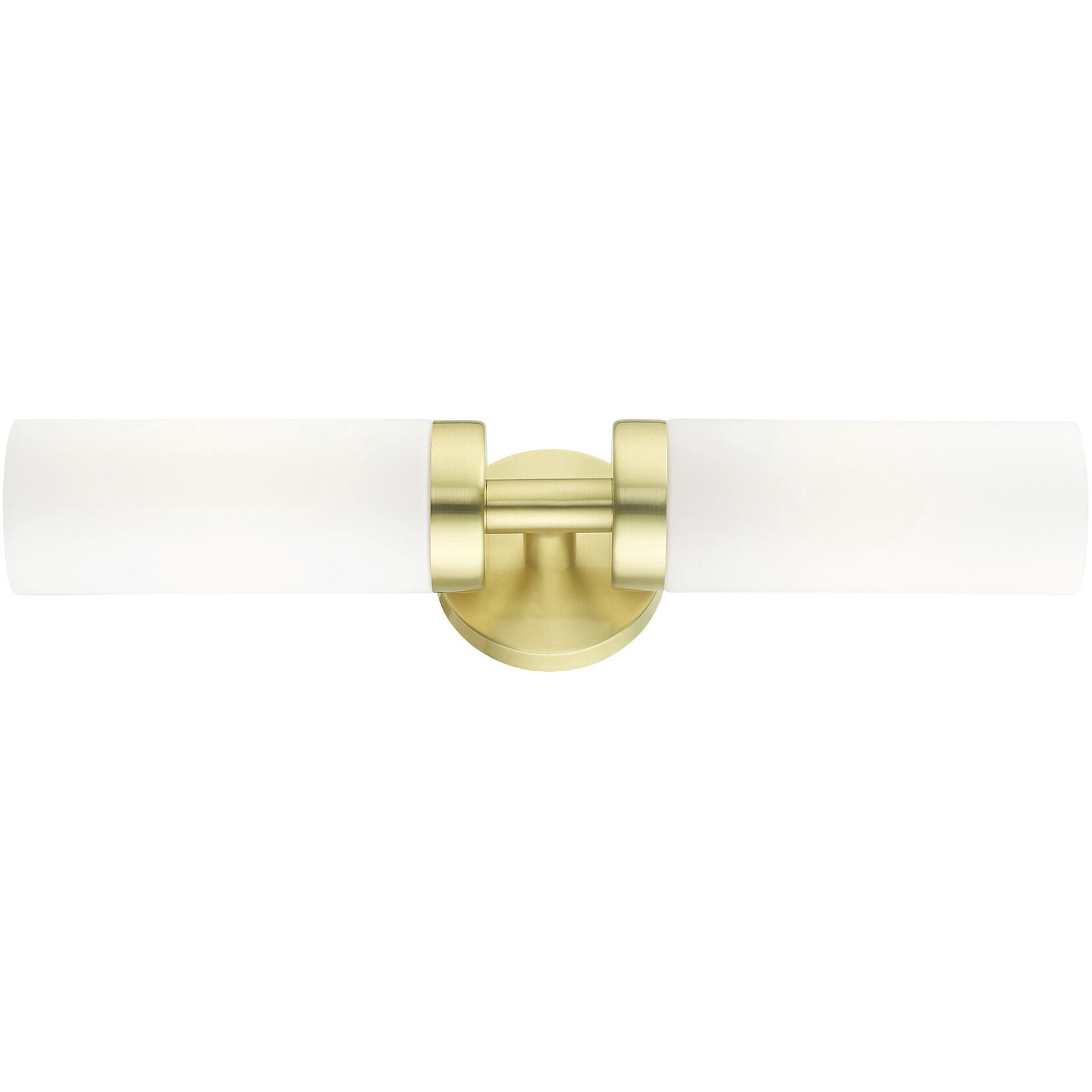 Aero 2 Light 19 inch Satin Brass ADA Vanity Sconce Wall Light