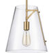 Trustle Pendant Ceiling Light in Satin Brass