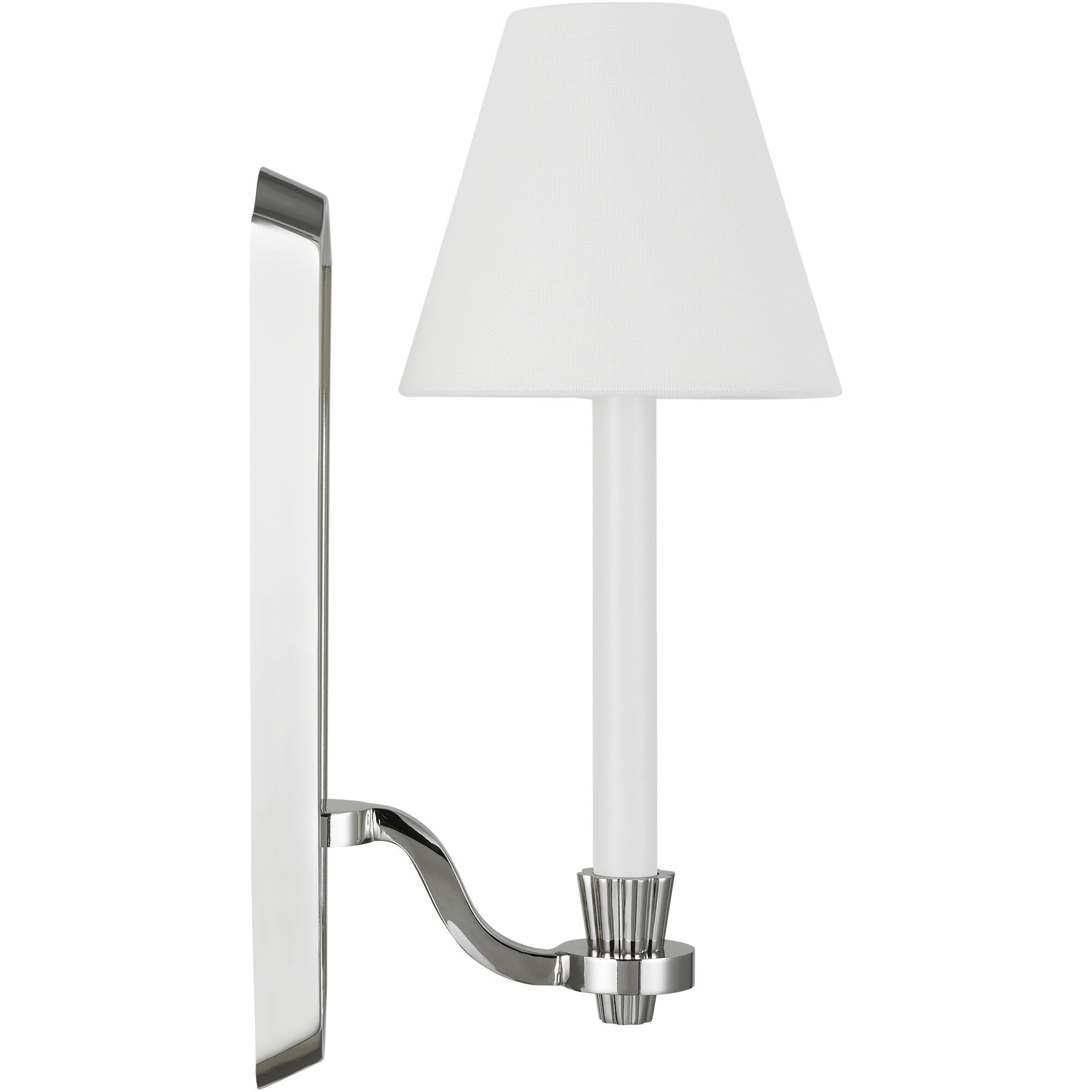 AH by Alexa Hampton Paisley 1 Light 3 inch Polished Nickel Tall Sconce Wall Light