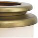 Carrington 20.67 inch Vintage Brass Hurricane Portable Light, Large