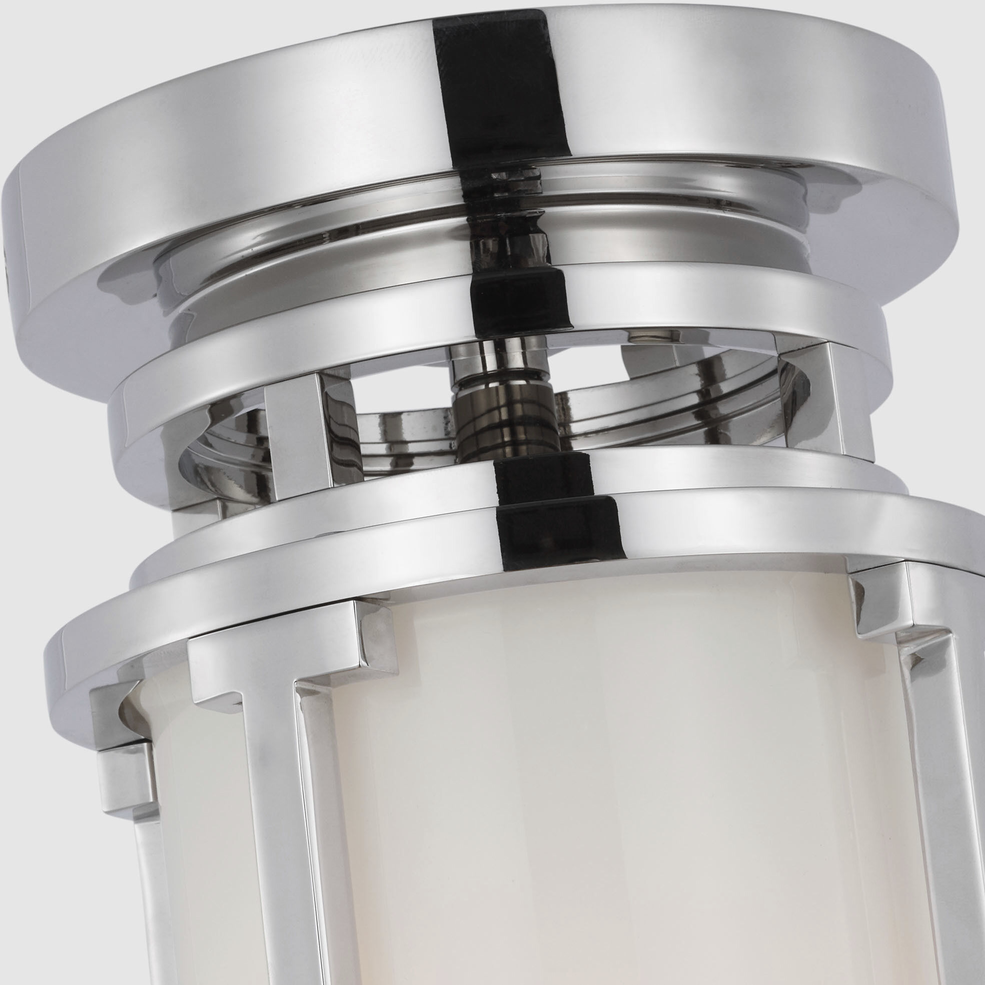 Chapman & Myers Gracie LED 4.75 inch Polished Nickel Tall Flush Mount Ceiling Light