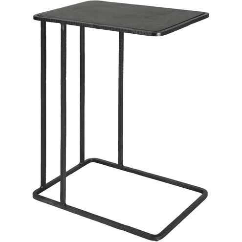 Cavern 24 X 17.9 inch Iron Frame and Bluestone Accent Table