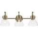 Farum 3 Light 26 inch Champagne Bronze Vanity Light Wall Light