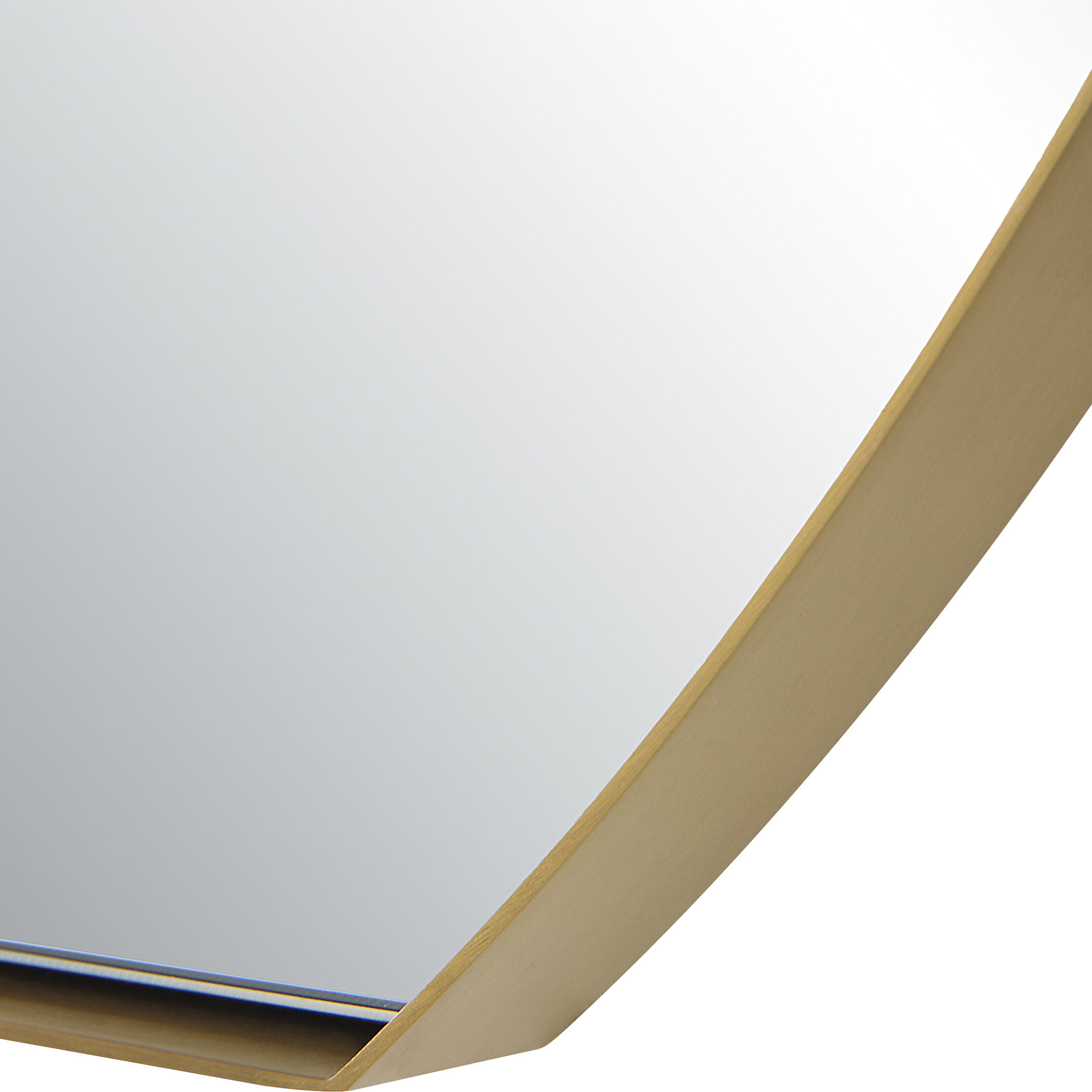 Cabell 32 X 24 inch Brushed Brass Mirror
