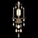Encased Gems 3 Light 19 inch Gold Sconce Wall Light in Multi-Colored Crystal