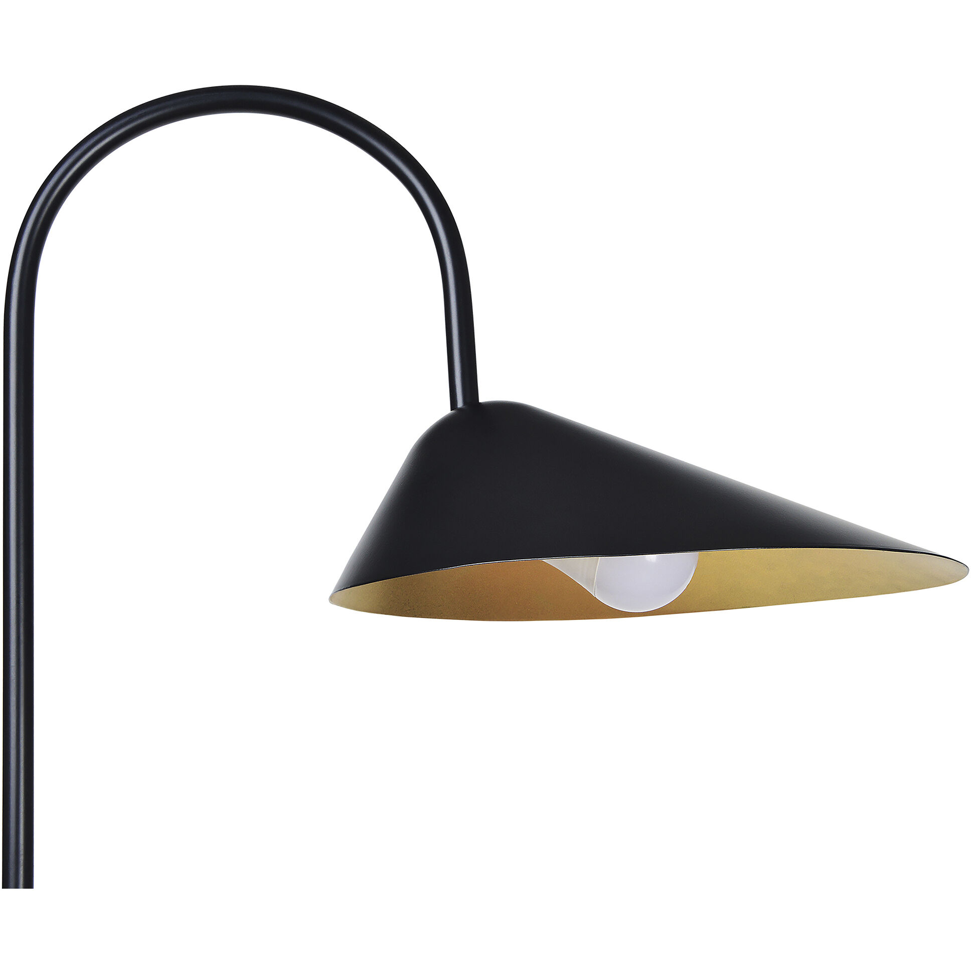 Forte 68.5 inch 60 watt Matte Black Floor Lamp Portable Light