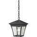 Ridgewood 1 Light 9 inch Matte Textured Black Outdoor Pendant, Medium