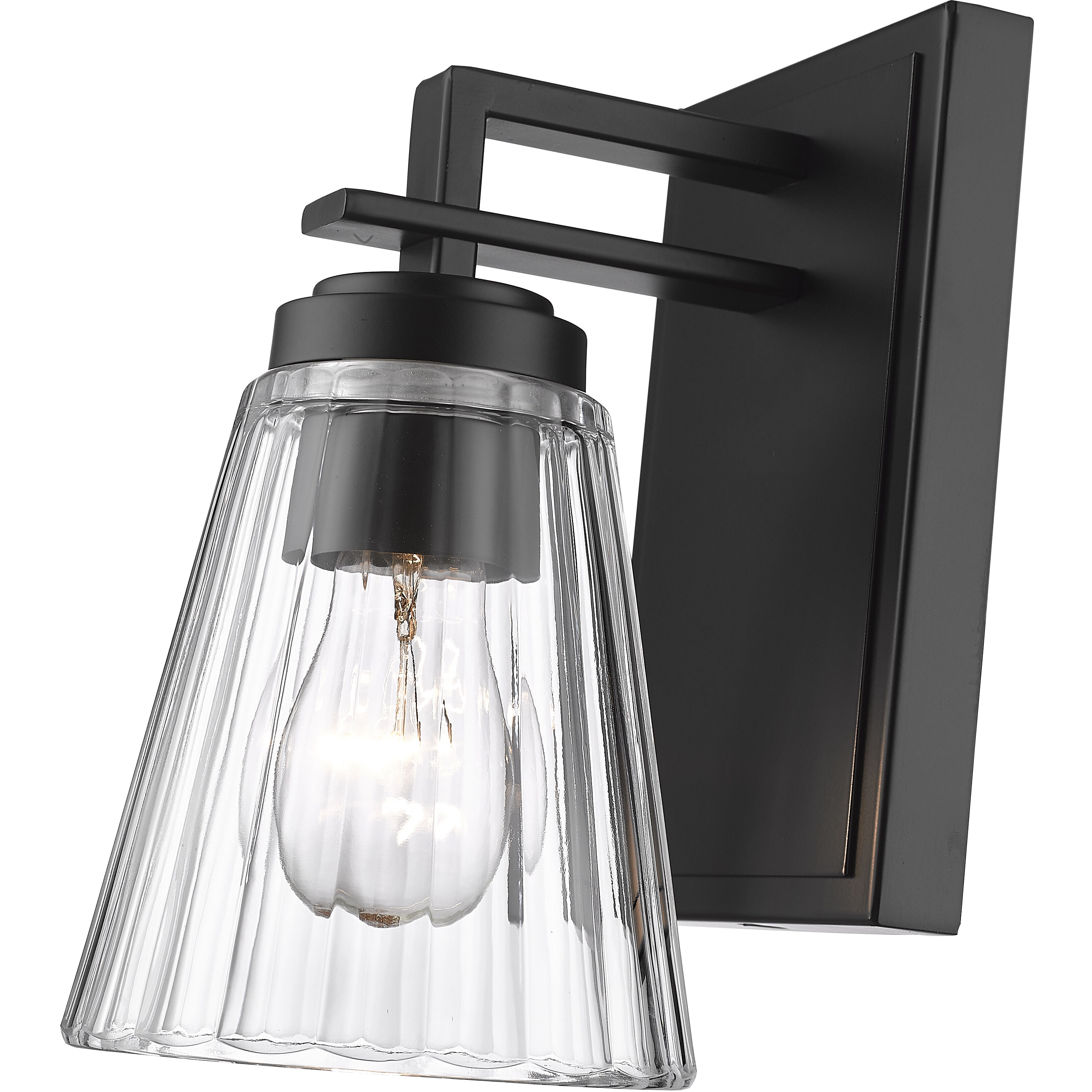 Lyna 1 Light 5 inch Matte Black Wall Sconce Wall Light