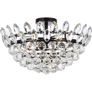 Emilia 5 Light 20 inch Black Flush Mount Ceiling Light