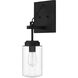 Crosspoint 1 Light 19 inch Espresso Outdoor Wall Sconce