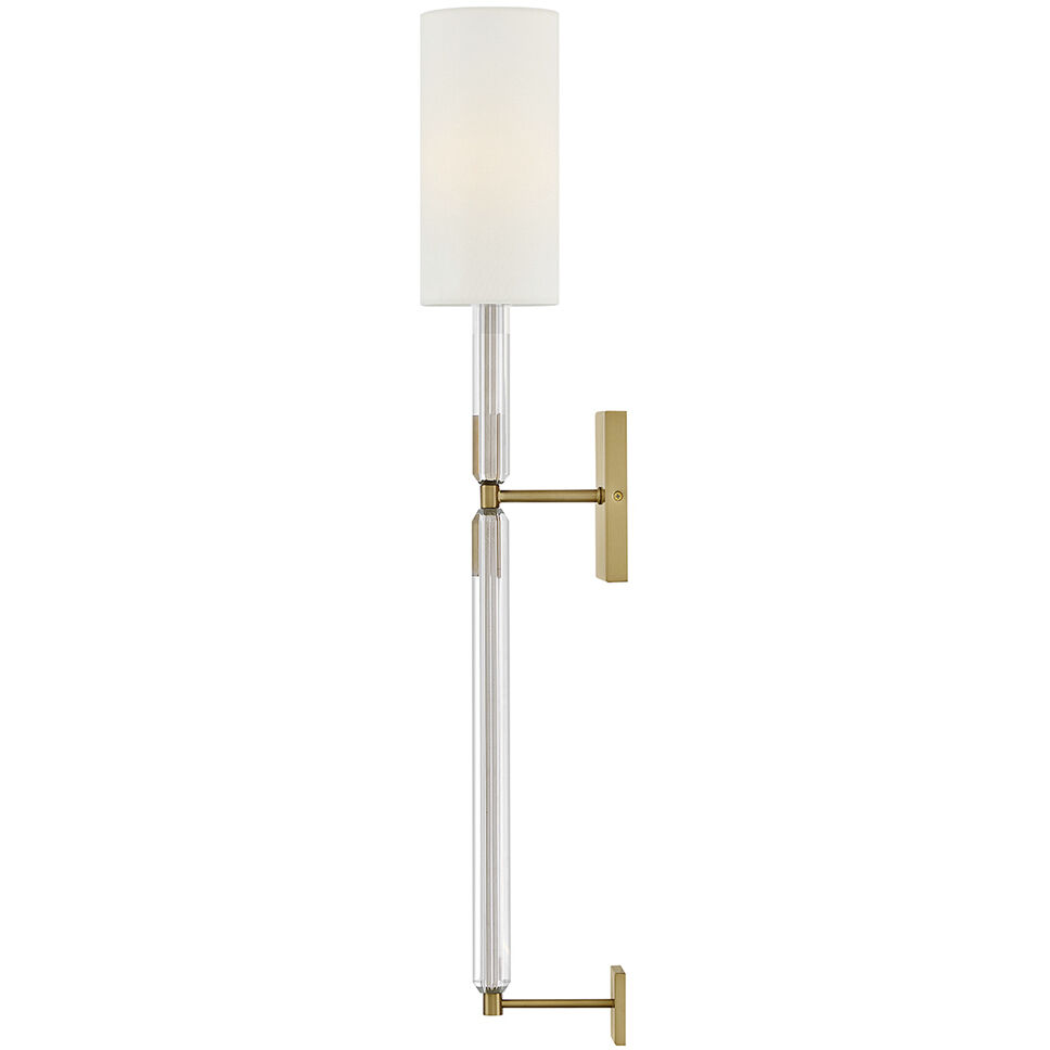 Anika Sconce Wall Light in Lacquered Brass