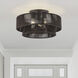 Florell 3 Light 18 inch English Bronze Semi Flush Mount Ceiling Light, Large