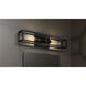 Leighton 2 Light 24 inch Matte Black Bath Light Wall Light