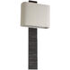 Anne-Marie Barton Fumar Tail Sconce Wall Light in Ridged Carbon