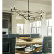 Willow 6 Light 59.4 inch Dark Smoke Chandelier Ceiling Light, Large