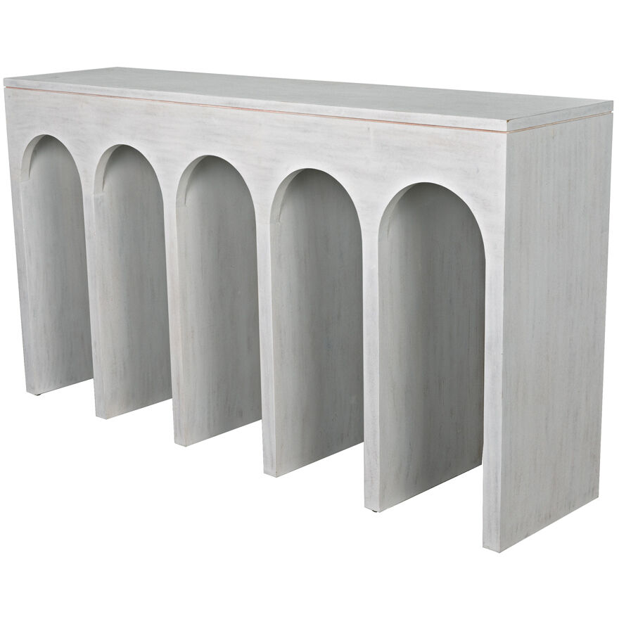 Bridge 59 X 14 inch White Wash Console