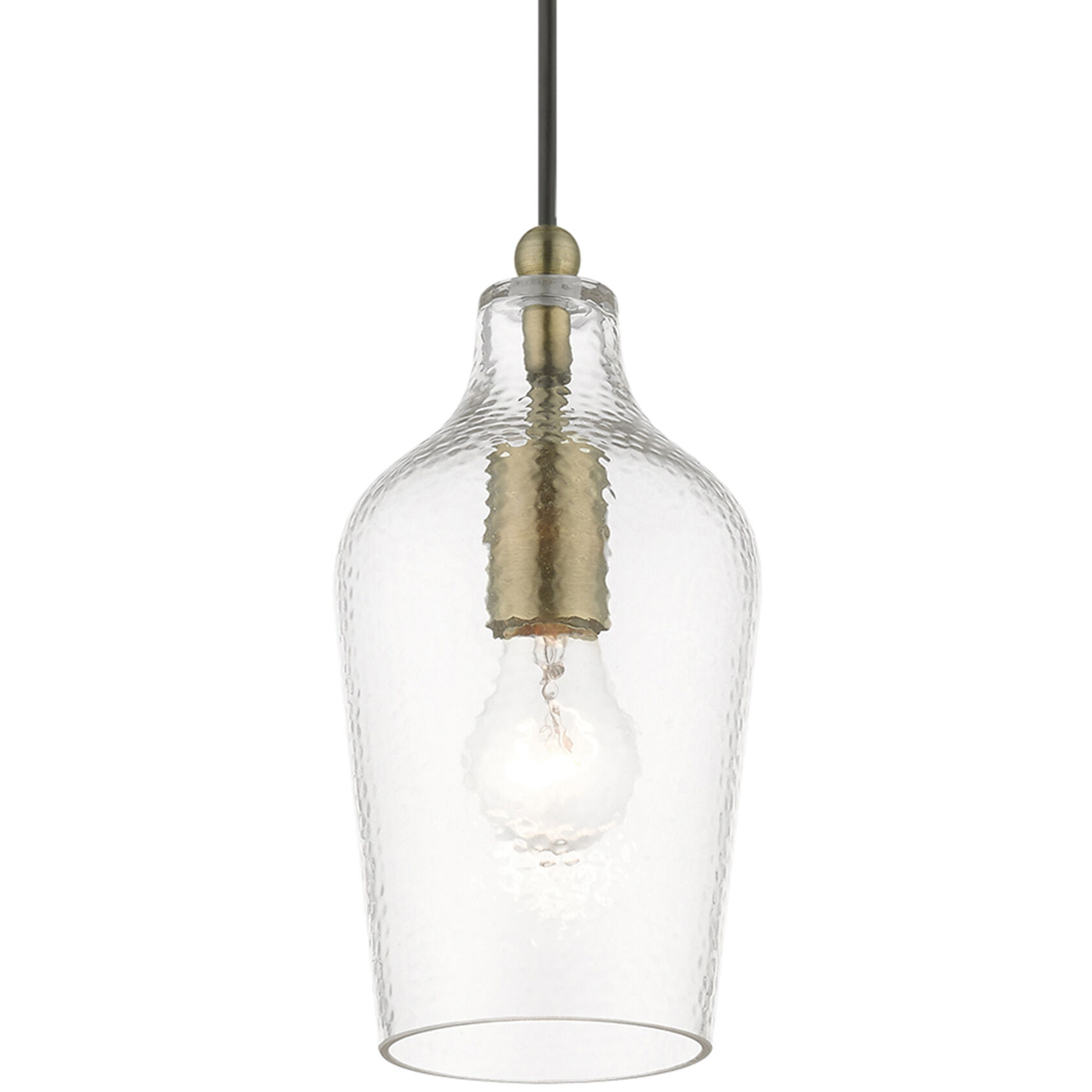 Avery 1 Light 5.25 inch Antique Brass Mini Pendant Ceiling Light
