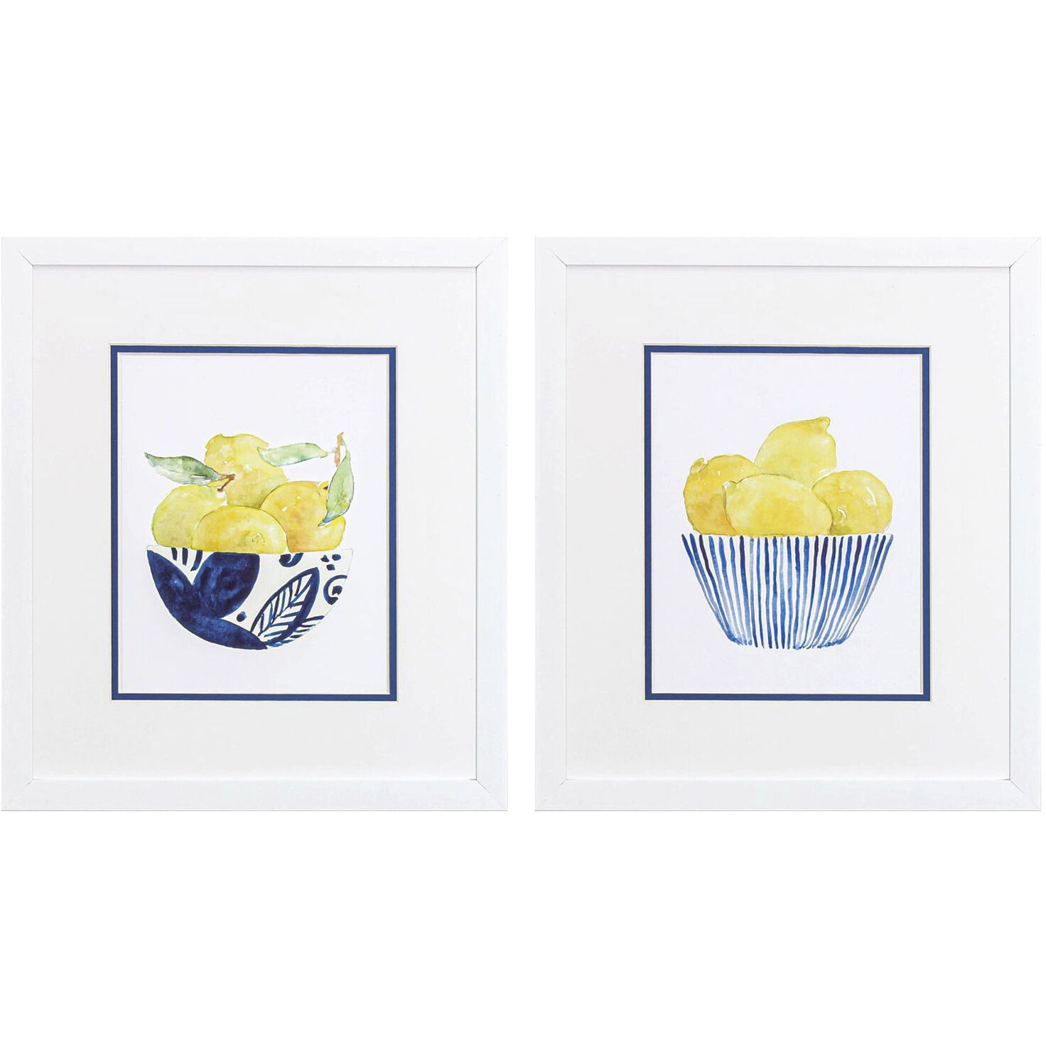 Culinary Yellow and Blue Framed Art, Propac