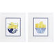 Culinary Yellow and Blue Framed Art, Propac