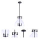 Chardonnay 3 Light 13.25 inch Flat Black Pendant Ceiling Light