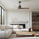 Atlas Mollywood 52 inch Textured Bronze with Walnut Tone Blades Ceiling Fan, Atlas