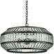 Centurion 6 Light 28.75 inch Satin Black Chandelier Ceiling Light