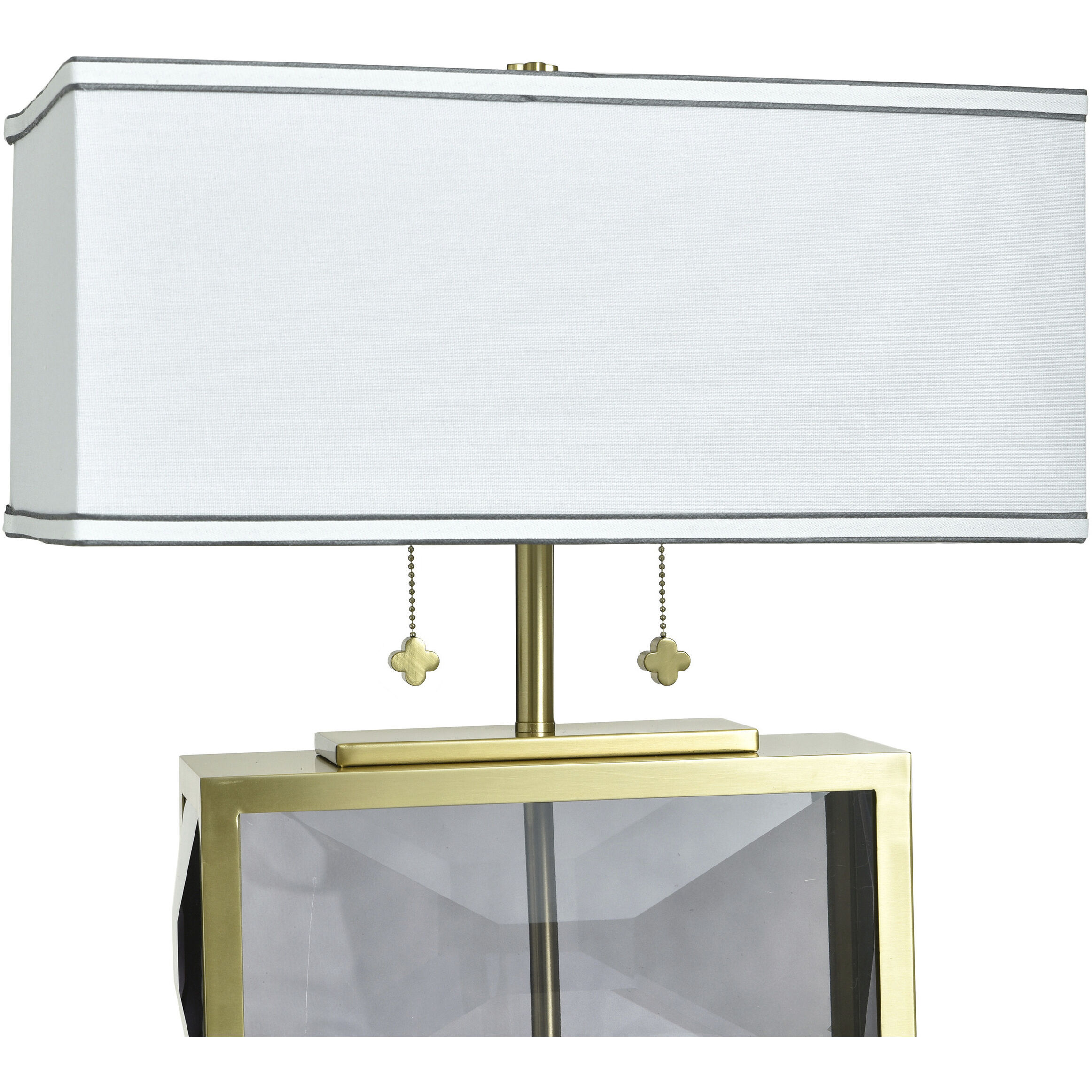 Celeste 21 inch 60 watt Polished Brass and Smoke Gray Table Lamp Portable Light