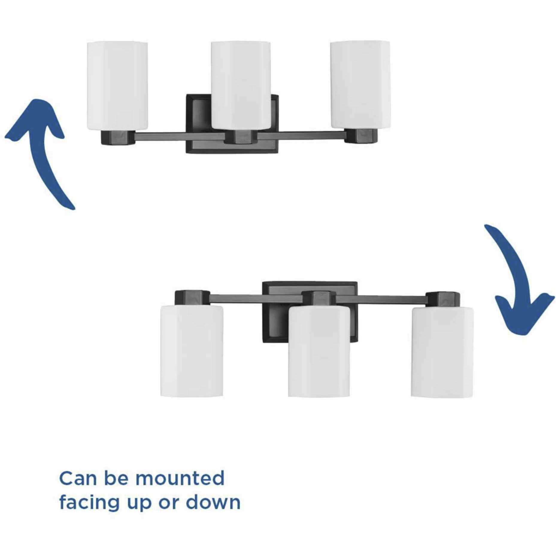 Estrada 3 Light 22.37 inch Matte Black Bathroom Vanity Light Wall Light